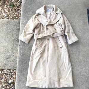 MaxMara Wool Belted Trench Coat 2